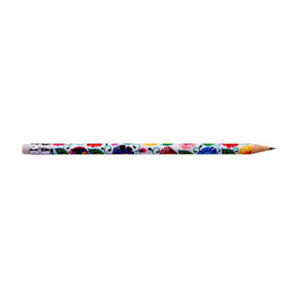 Crayon à papier motif Lowycz blanc