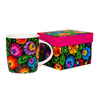 tasse folk Hania Lowicz noir