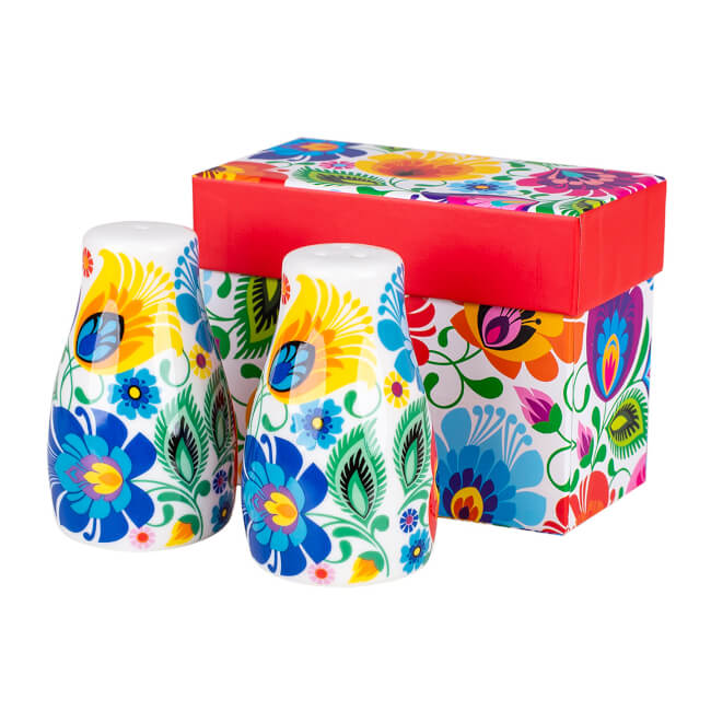 Salière poivrière fleurs de Lowycz