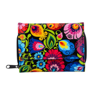 Petit portefeuille Folk Lowycz noir