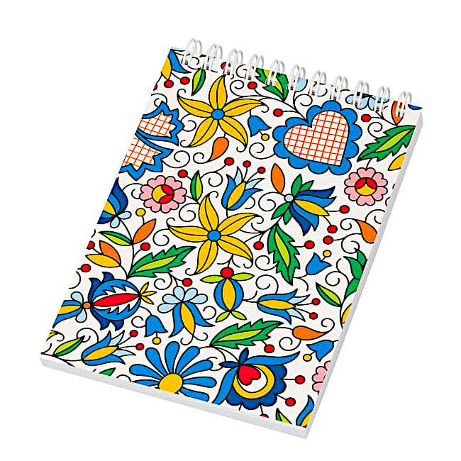 Carnet spirale A6 Folk Kaszuby