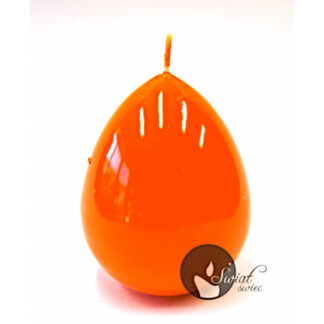 Bougie laquée orange