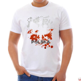 Tee-shirt carte Polska homme blanc
