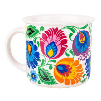 Tasse Folk Bogdan motif Lowycz blanc