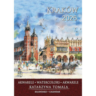 Calendrier aquarelles Cracovie B4 2025