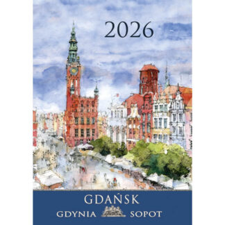 Calendrier aquarelles Gdansk B4 2026
