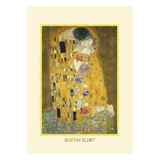 Reproduction dorée Klimt Le Baiser