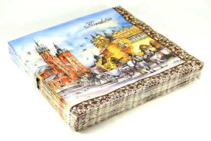 Serviette papier aquarelle de Cracovie : paquet