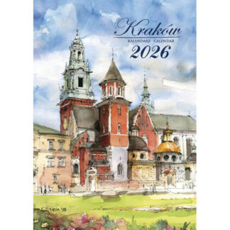 Calendrier B5 aquarelles de Cracovie 2026