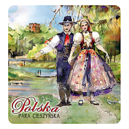 Magnet costume folk polonais Cieszyn