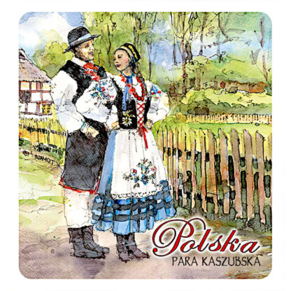 Magnet costume folk polonais Cachoubie
