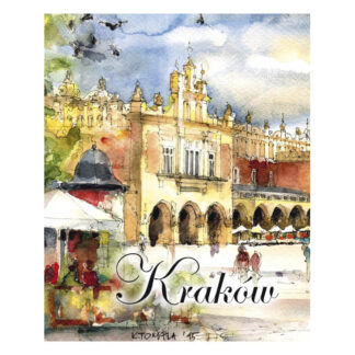 Mini carnet Cracovie aquarelle