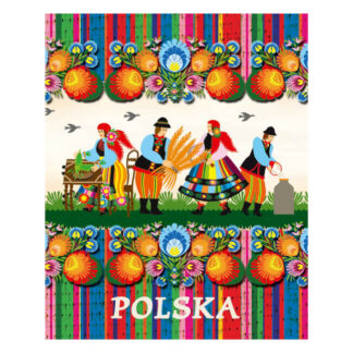 Mini carnet folk motif Lowycyz scène