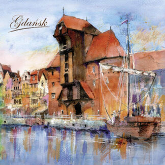 Serviettes aquarelle de Gdansk