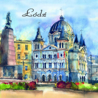 Serviettes en papier aquarelle de Lodz