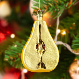 Boule de Noël rétro en forme de poire