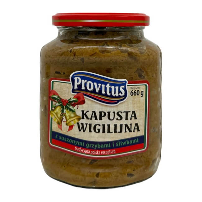 Chou de Noël aux champignons et aux prunes Provitus