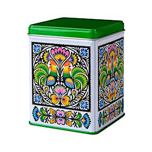 Boîte métal folk Lowycz coq