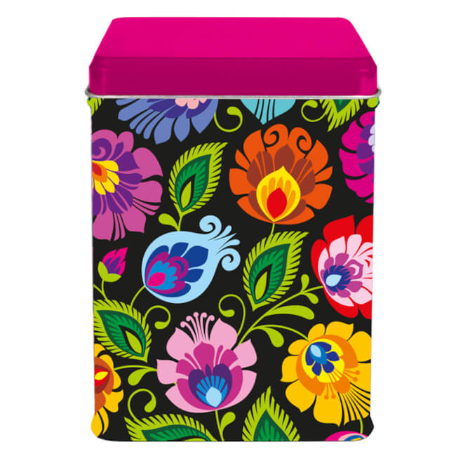 Boîte métal folk Lowycz noir