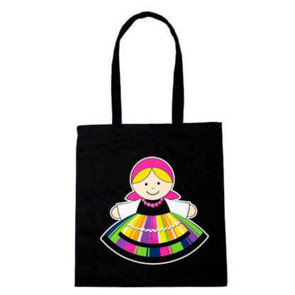 Sac coton Lowycz personnage noir