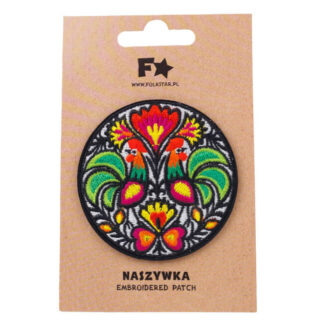 Patch thermocollant folk Lowycz 2 coqs