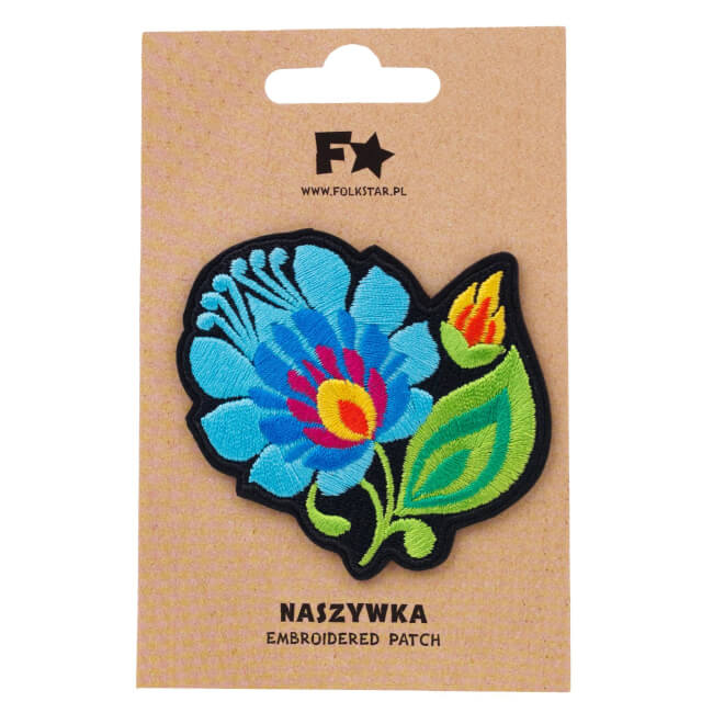 Patch thermocollant folk Lowycz fleur bleue