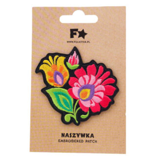 Patch thermocollant folk Lowycz fleur rose
