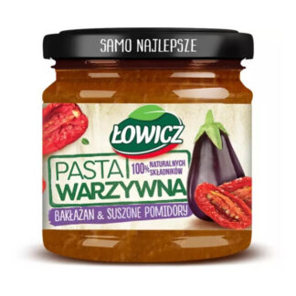 Purée d'aubergine, pois chiches et tomates séchées Lowycz 180 g
