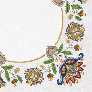 Serviettes papier folk Broderie Wdzydze