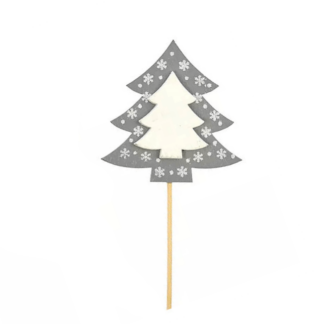 Sapin en bois avec pique