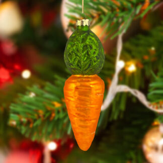 Boule de Noël rétro carotte