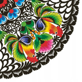 Serviettes papier folk polonais Coq de Lowycz 6
