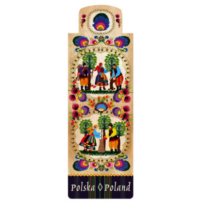 Marque-page magnétique scène folk polonaise trio