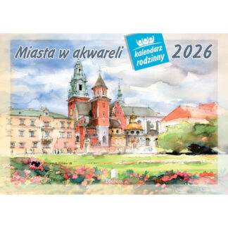 Calendrier 2026 Aquarelles villes de Pologne