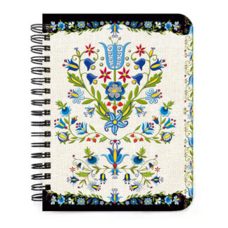 Carnet à spirale folk polonais Kaszubby