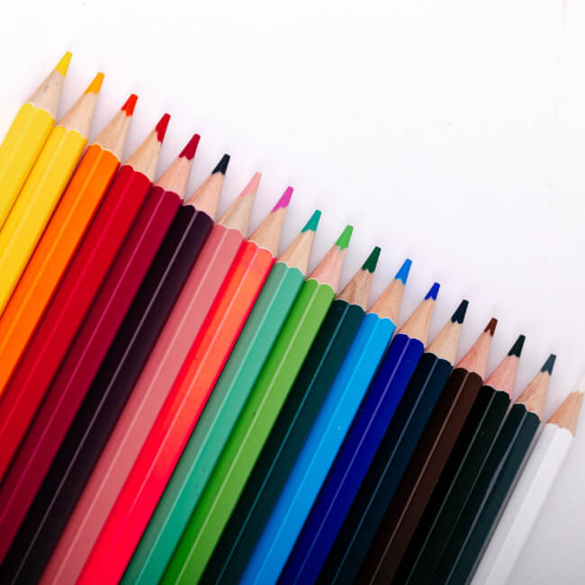 Crayons de couleur folk polonais Lowycz