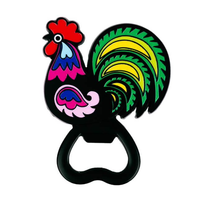 Décapsuleur magnétique folk Coq de Lowycz